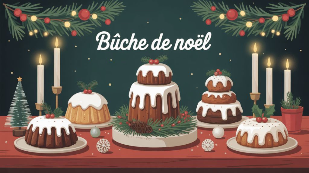 bles de noel sur table décorée