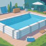 bloc polystyrène piscine vue jardin construction économique