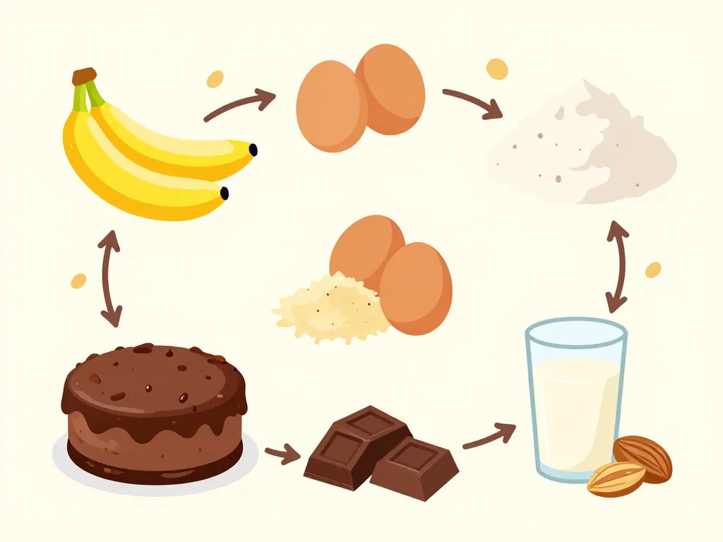 cake banane chocolat options ingrédients recette