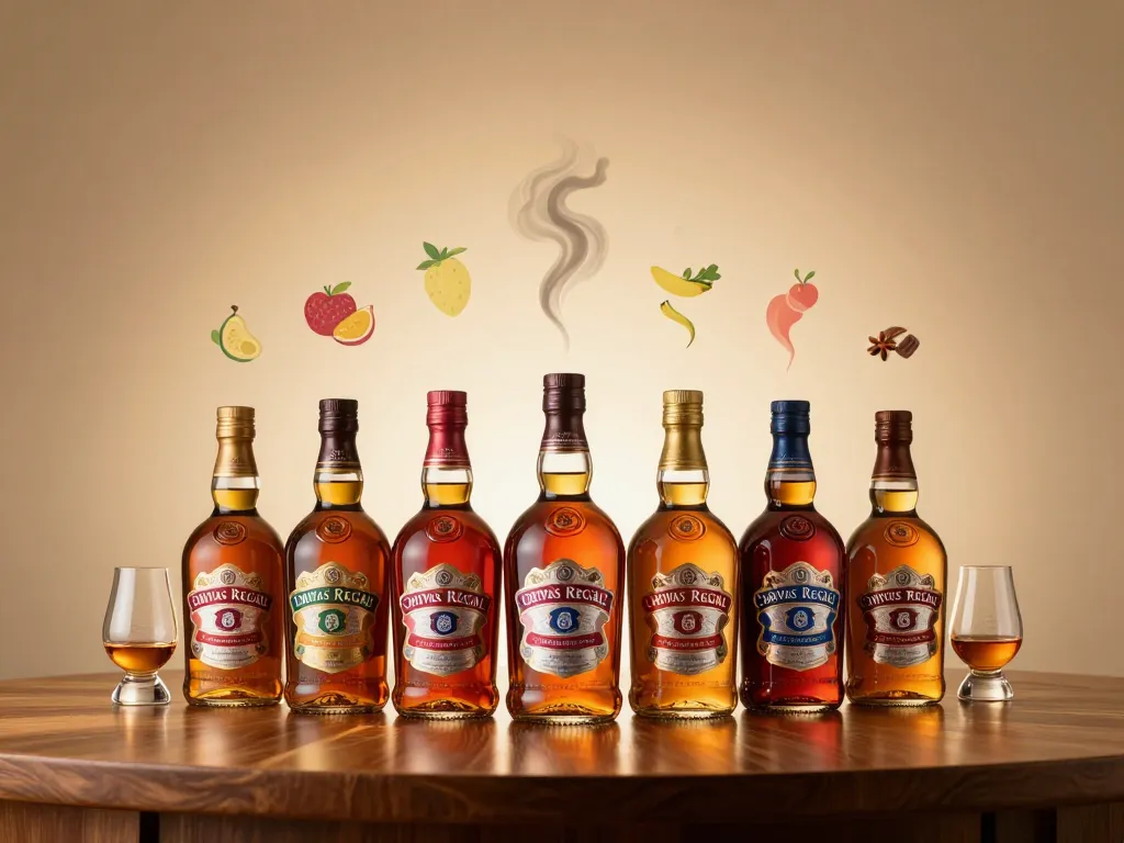 scène gammes chivas bouteille profil dégustation