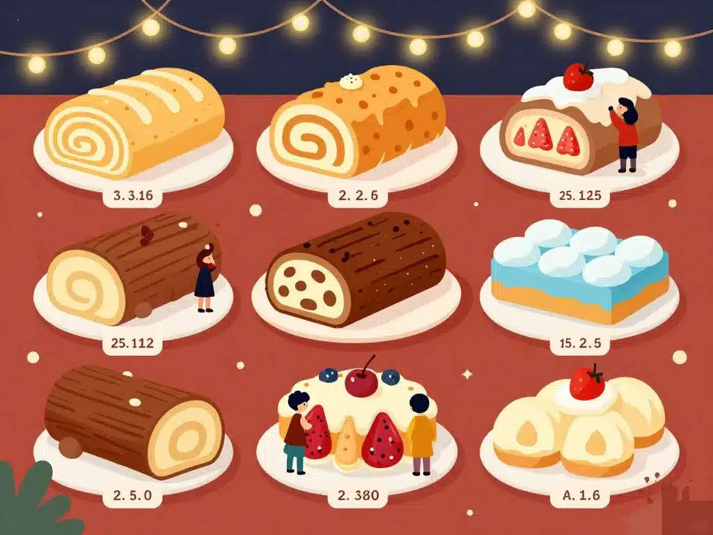 différents bles de noel à choisir