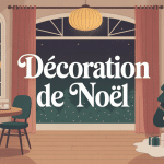 Décoration de noel ambiance chaleureuse avec sapin et guirlandes