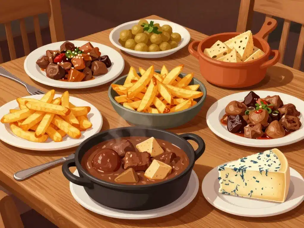 Estaminet au Vieux de la Vieille plats du Nord carbonnade welsh