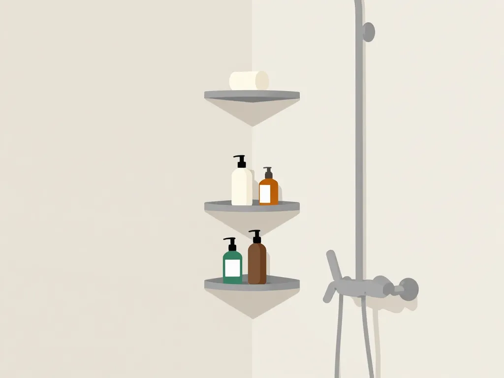 types d'etagere douche dans cabine