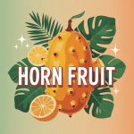 illustration moderne du horn fruit exotique