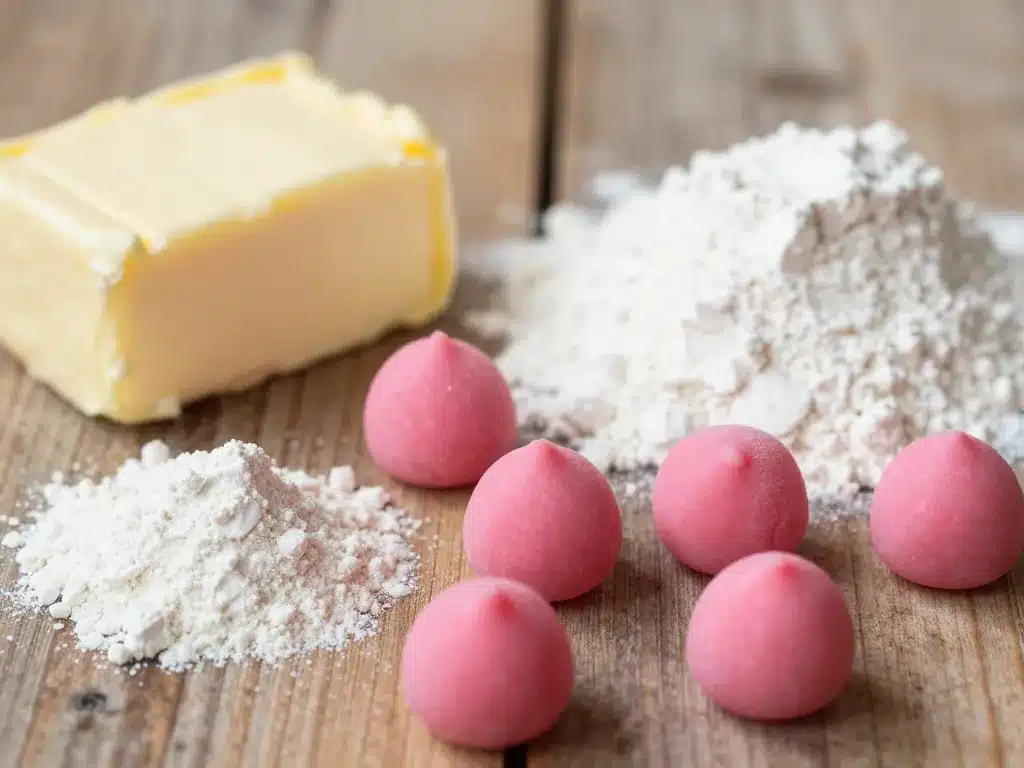 ingrédients praluline pralines roses beurre farine