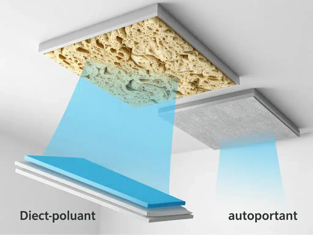 Solutions isolation phonique plafond techniques visuelles