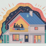 illustration isolation toiture par exterieur maison coupe