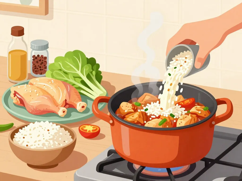 préparation jambalaya poulet ingrédients et étapes clés