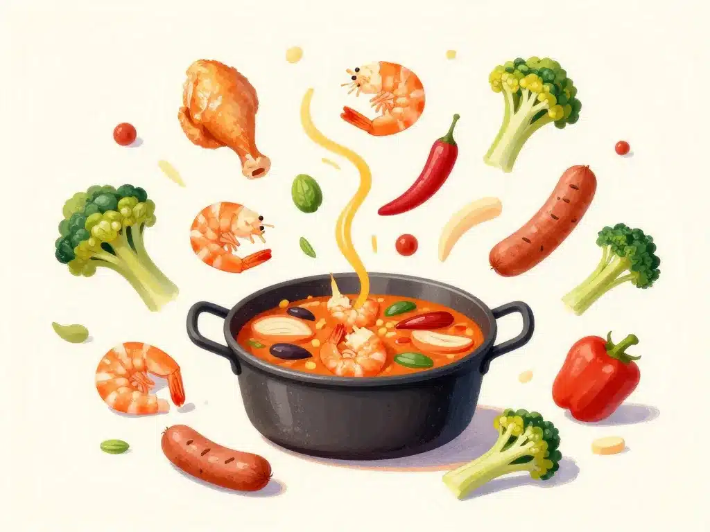 adaptations jambalaya poulet ingrédients variantes