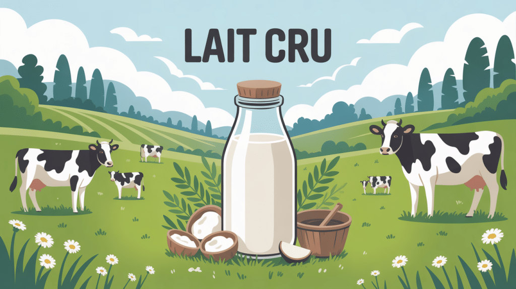 image lait cru bouteille nature ferme