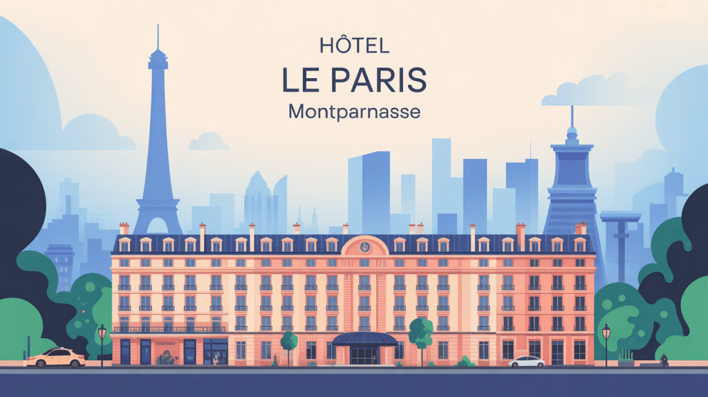 séjour moderne à l'hôtel le paris montparnasse