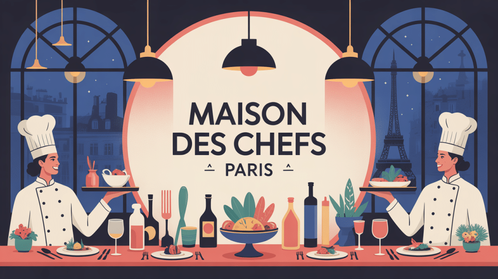 maison des chefs paris illustration atmosphère élégante