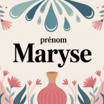illustration prénom maryse ambiance douce et élégante