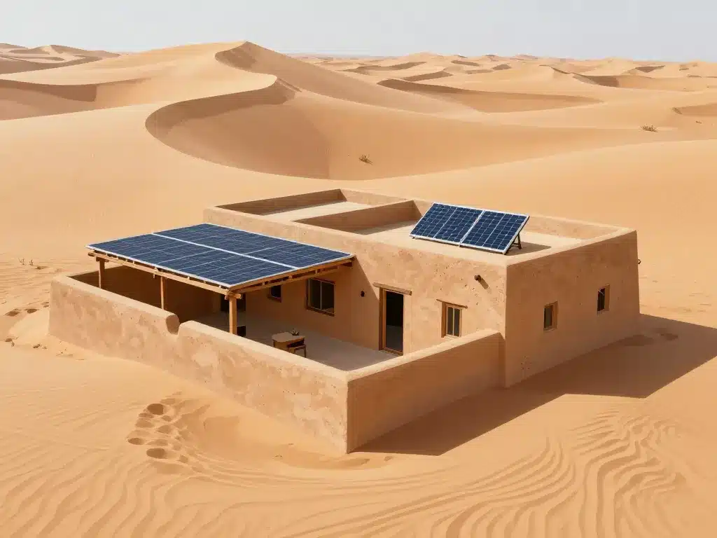 maison dans le desert architecture durable materiaux