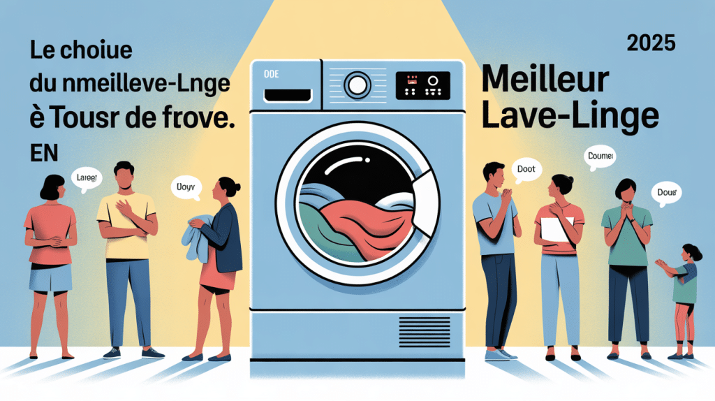 illustration meilleur lave linge pour foyer 2025