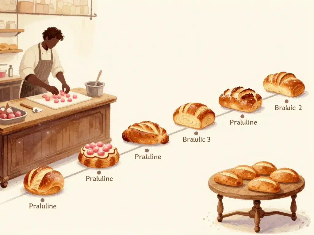 praluline timeline artisan boulangerie française