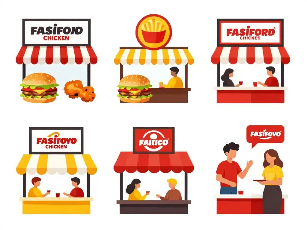 illustration marques et choix poulet pepe chicken halal