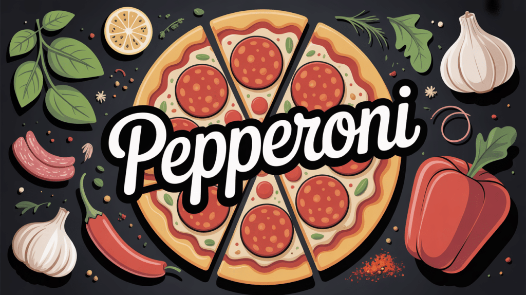 pepperoni tranches fines sur pizza, charcuterie rouge orangé, ambiance conviviale