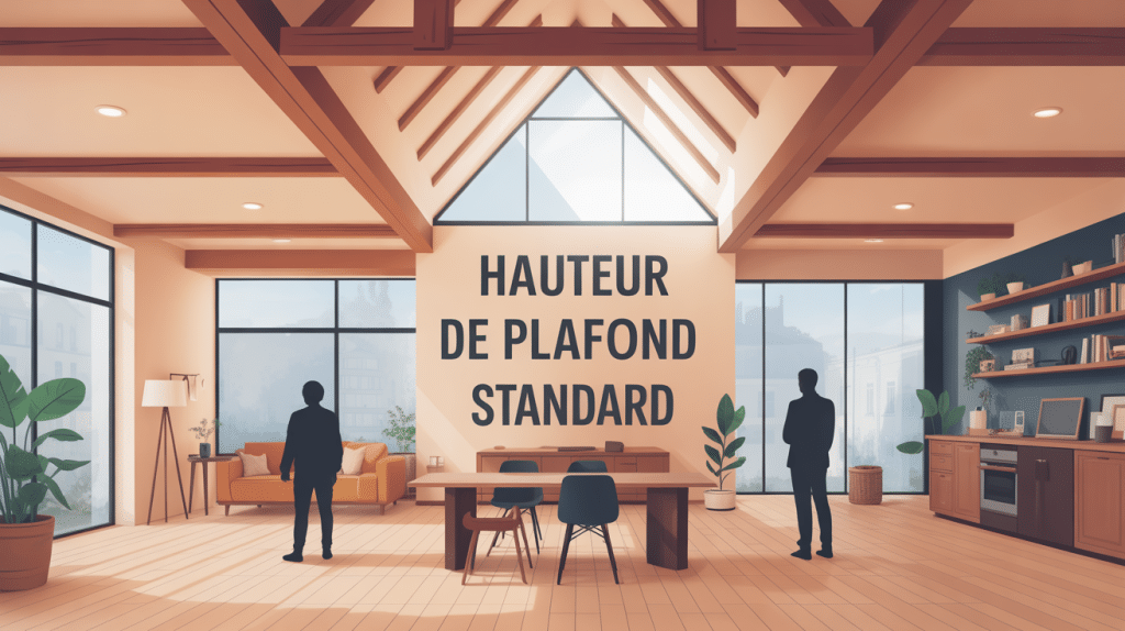 illustration d'intérieur avec plafond hauteur standard