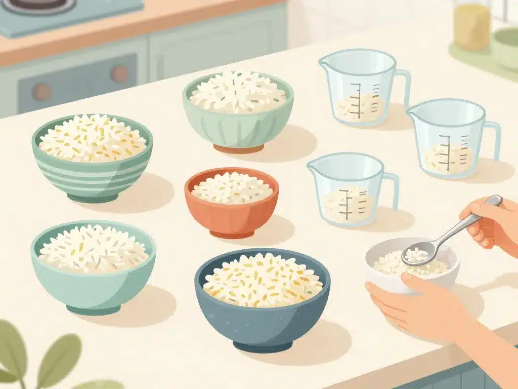 servings riz par personne bols mesures visuelles