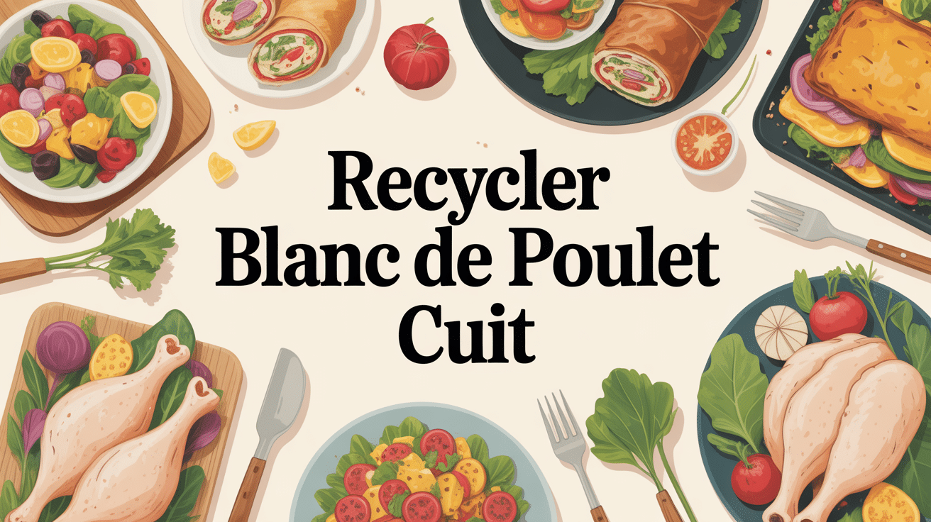 que faire avec du blanc de poulet cuit illustration repas variés