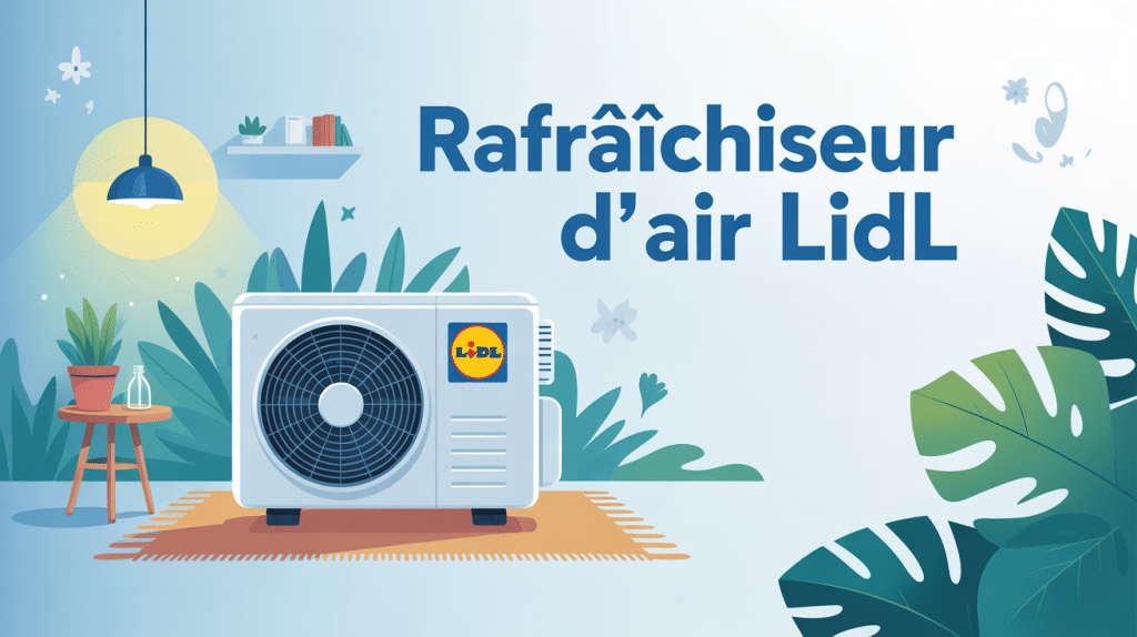rafraichisseur d'air lidl dans intérieur lumineux été
