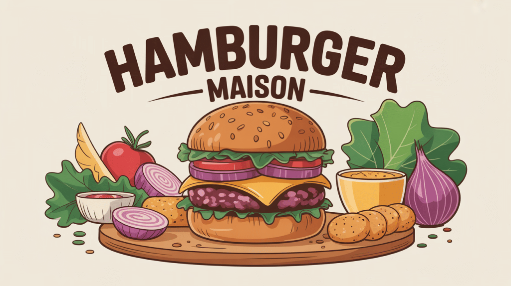 recette hamburger maison illustration appétissante
