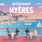 Illustration restaurants Hyeres quartiers centre port plage