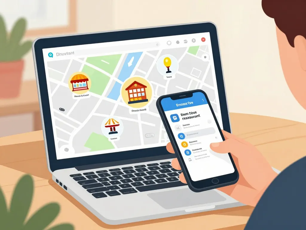 personne recherche restaurant ouvert dimanche sur carte digitale