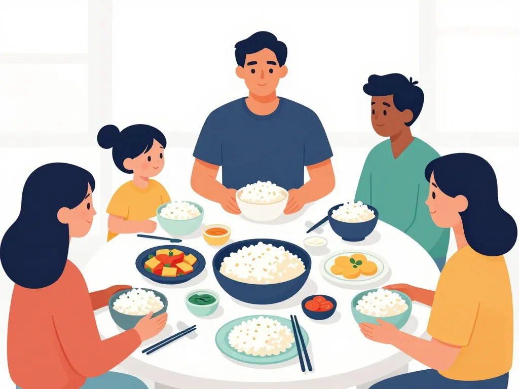 portion riz par personne famille et sportifs