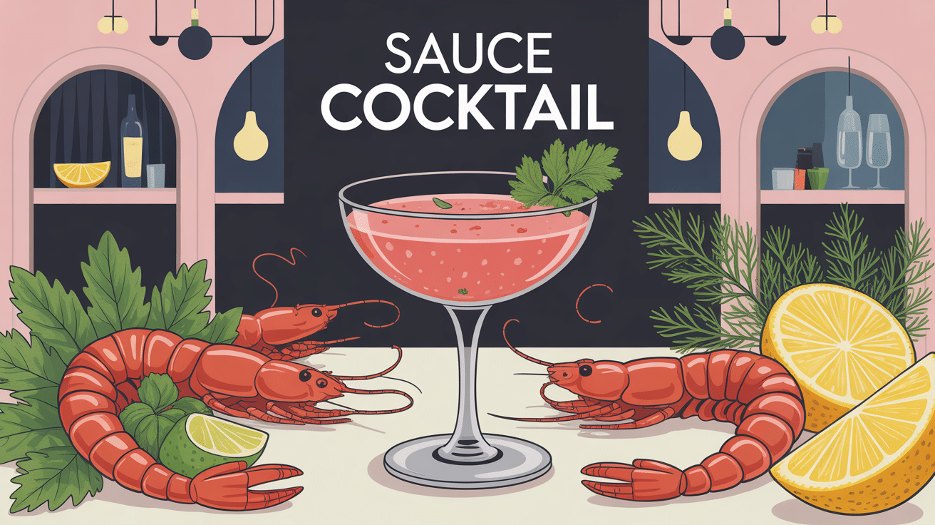 sauce cocktail recette maison, coupelle avec crevettes et citron