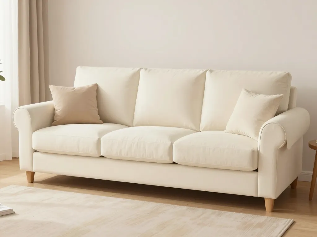 style décoration housse de canapé 3 places avec accoudoir salon
