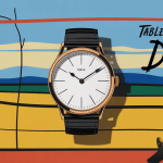tableau horloge dali fusion montre molle style surréaliste