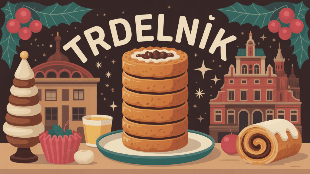 Trdelnik dessert traditionnel Europe centrale