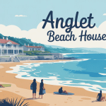 illustration anglet beach house maison face ocean