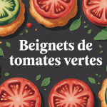 Beignets de tomates vertes recette présentés en cuisine conviviale