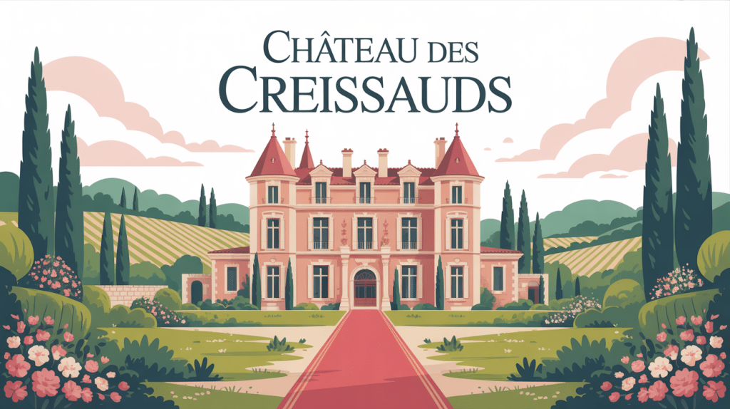 château des creissauds vue provençale élégante