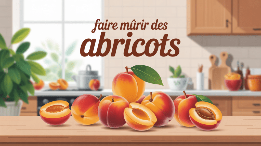 comment faire murir des abricots illustration table cuisine