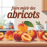 comment faire murir des abricots illustration table cuisine