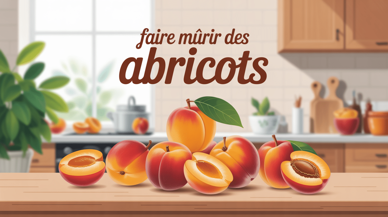 comment faire murir des abricots illustration table cuisine