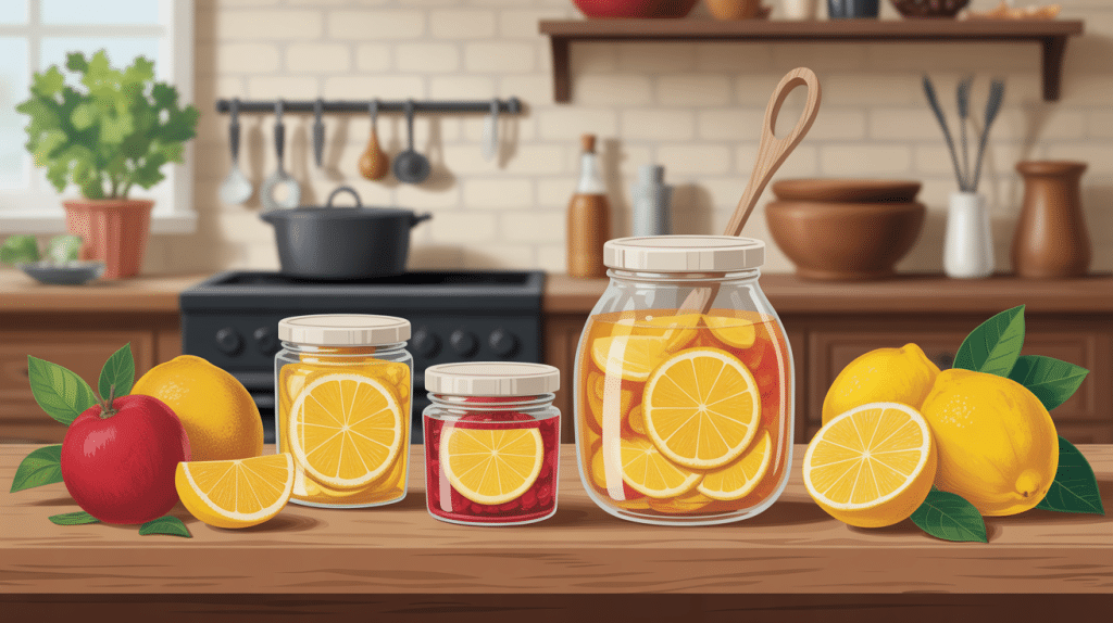 Préparation confiture de citre Le Parfait en bocaux tradition