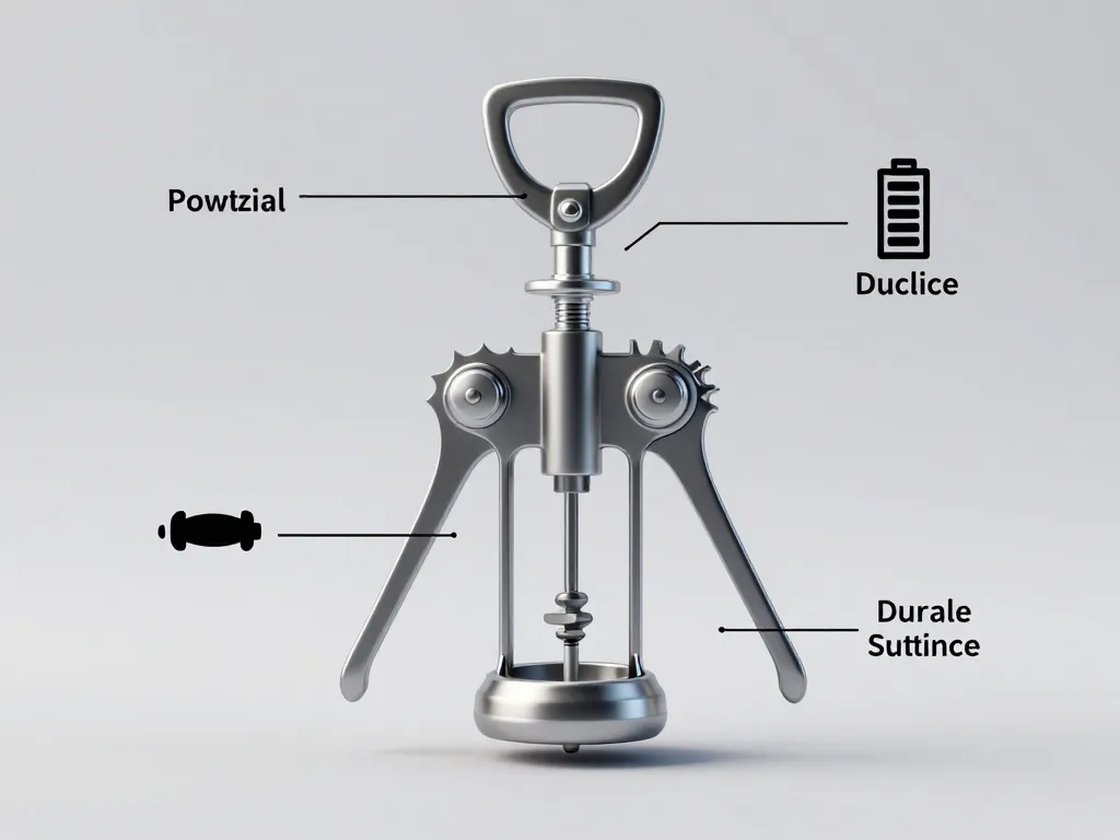 critères visuels choix tire-bouchon électrique professionnel
