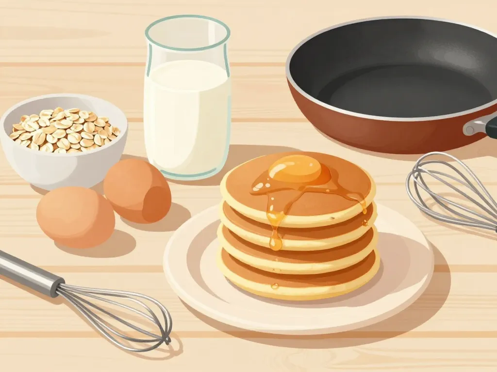 galette d avoine et ingredients preparation