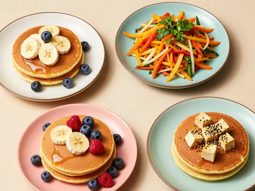 galette flocons d avoine version sucrée salée protéinée assiettes