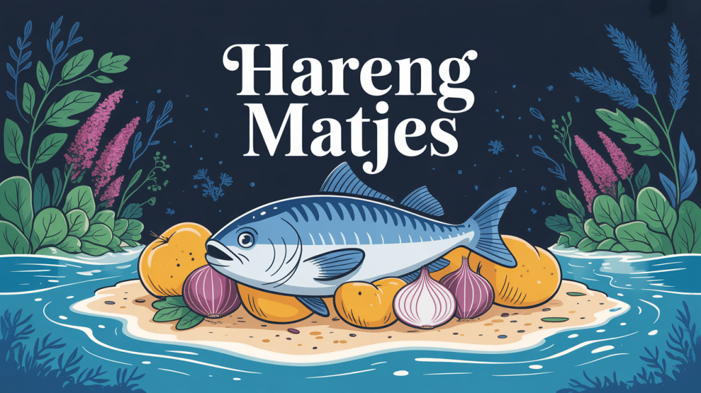 hareng matjes sur lit de pommes de terre ambiance nordique