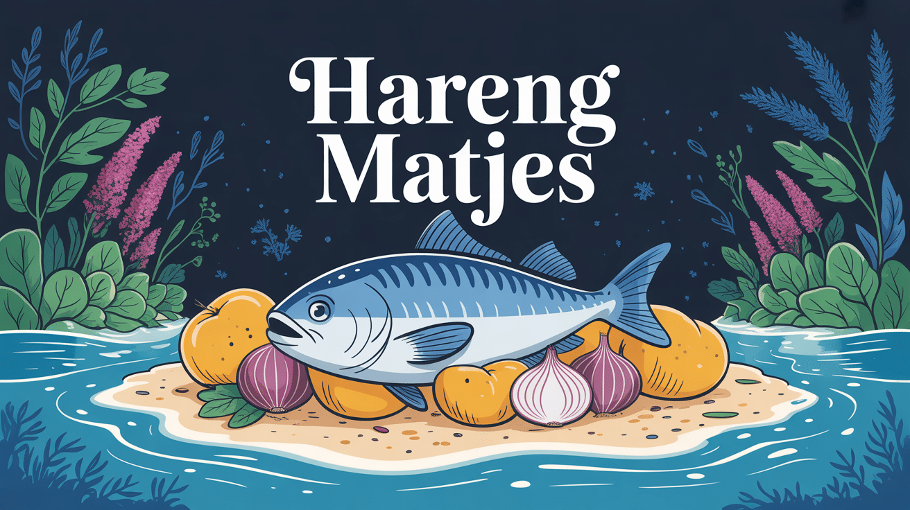 hareng matjes sur lit de pommes de terre ambiance nordique