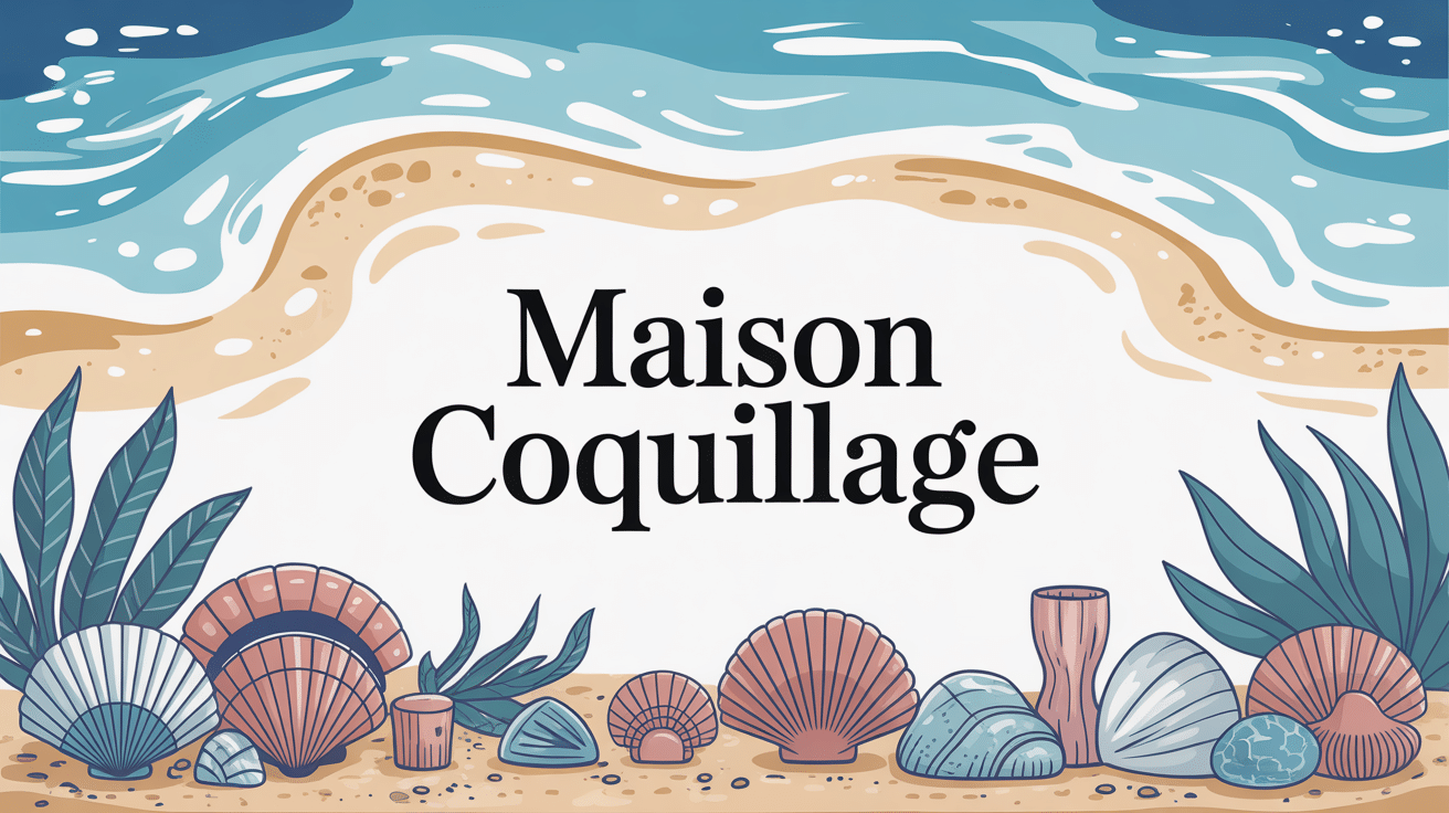 Maison coquillage décoration bord de mer raffinée