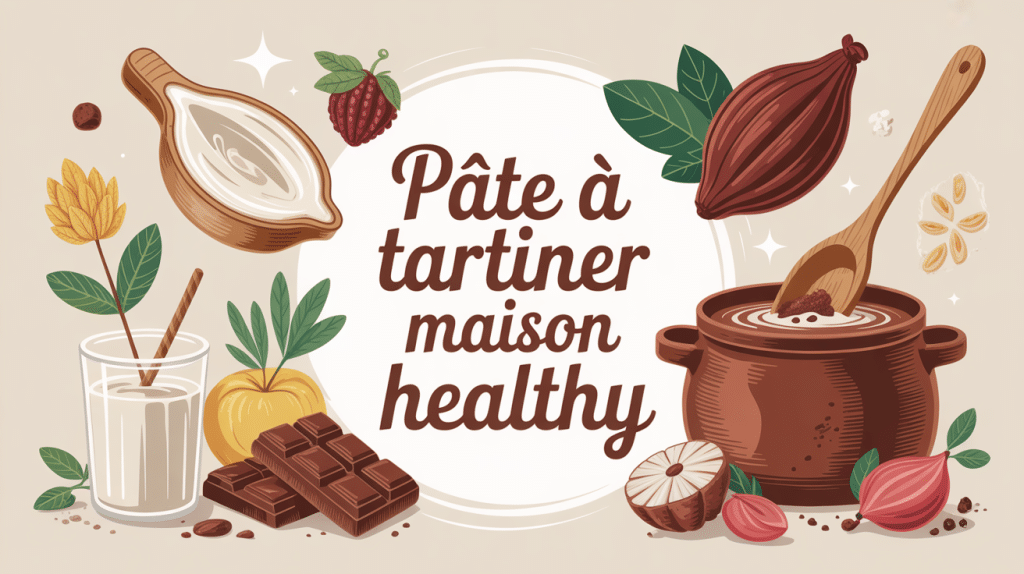 Ingrédients naturels pour pâte à tartiner maison healthy