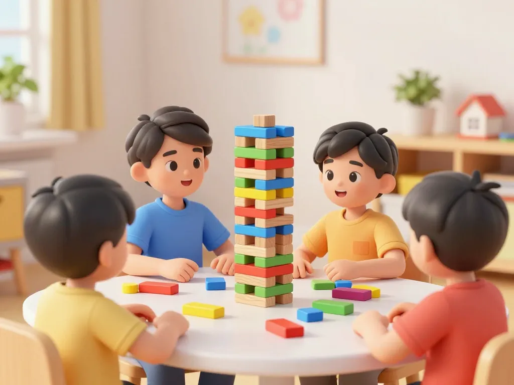 Petit plat en equilibre jeu enfants jouent regles